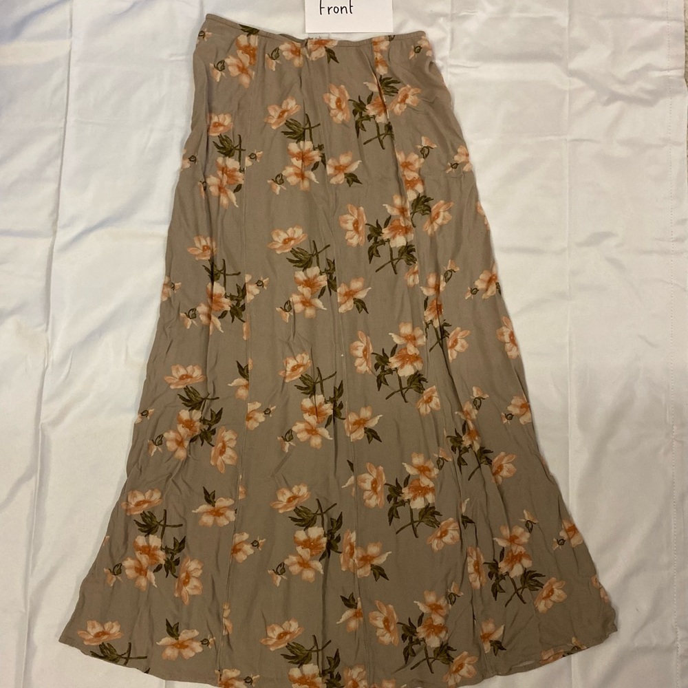 long tan and pink skirt from american eagle, S.